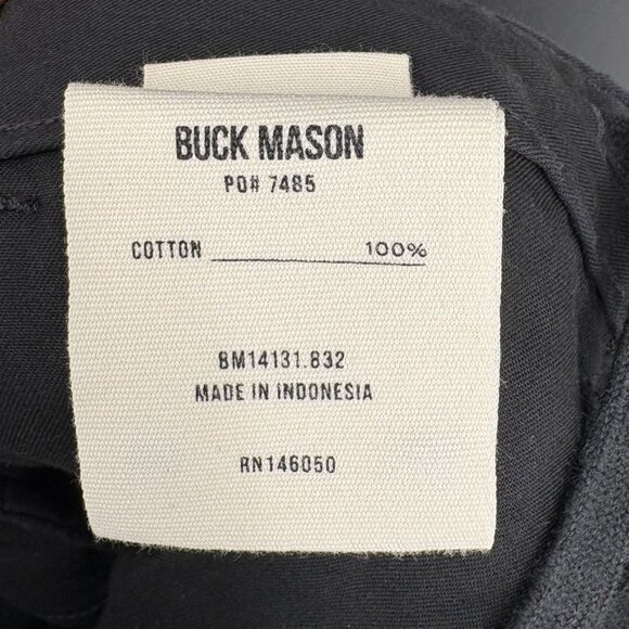 Buck Mason Men's Slim Chino Pants Size 29x32 Black Drawstring Cotton Casual - Picture 4 of 9